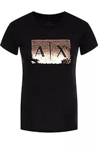 Armani Exchange T-Shirts Armani Exchange Damen Basic T-shirt With Logo On Bust T-Shirt