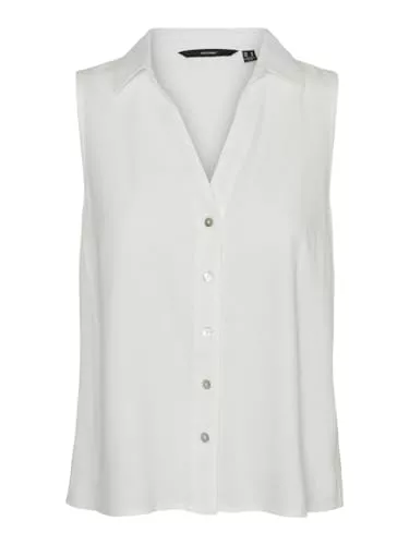 VERO MODA Ärmellose Blusen VERO MODA Damen Vmmymilo Sl V-Neck Shirt WVN Ga Hemd