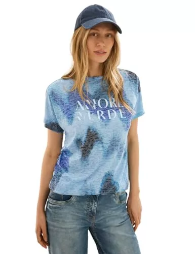 Cecil T-Shirts Cecil Damen Print-Shirt mit Wording