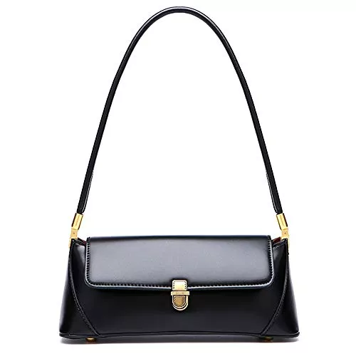 zhongningyifeng Taschen & Rucksäcke zhongningyifeng Kleine Clutch Umhängetasche für Damen Leder Mini Tote Handtasche Geldbörse mit Schnallenverschluss