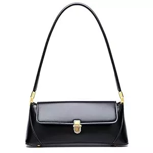 zhongningyifeng Taschen & Rucksäcke zhongningyifeng Kleine Clutch Umhängetasche für Damen Leder Mini Tote Handtasche Geldbörse mit Schnallenverschluss
