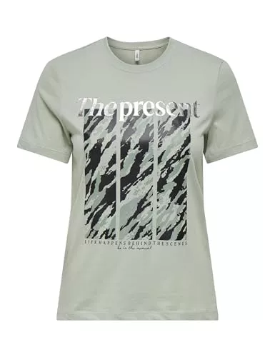 ONLY T-Shirts ONLY Damen Onlallie Life Reg S/S AOP Top Box JRS T-Shirt