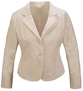 Rock Creek Blazer Rock Creek Damen Leinen Blazer Business Jacke D-420