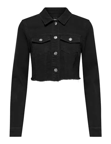 ONLY Jeans ONLY Damen Onlwonder Ls Cropped DNM Jacket Gua Noos Jeansjacke