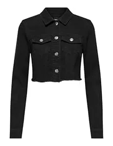 ONLY Jeans ONLY Damen Onlwonder Ls Cropped DNM Jacket Gua Noos Jeansjacke