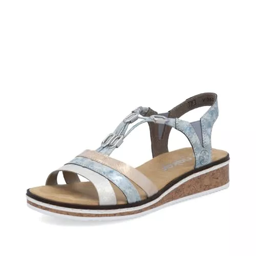 Rieker Sandalen & Slides Rieker Damen Pantoletten V36G4, Frauen Slipper
