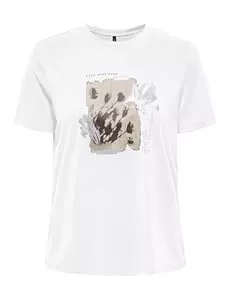 ONLY T-Shirts ONLY Damen Onlfree Life Reg S/S Leaf Top Box JRS
