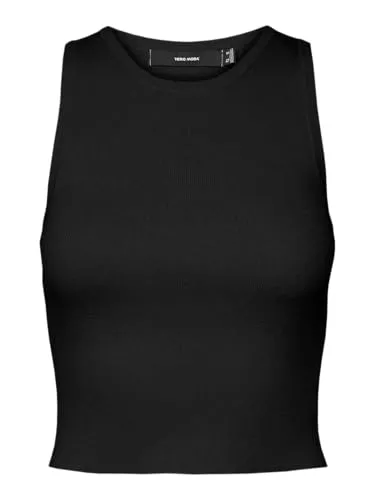VERO MODA Tops VERO MODA Damen Vmginny Sl O-Neck Crop Top Noos Stricktop
