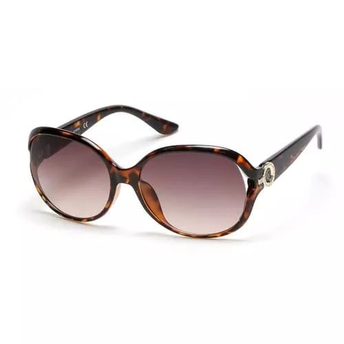 GUESS Sonnenbrillen & Zubehör GUESS GF0366 Dark Havana Damen Sonnenbrille, Schmetterling, Braun, Gradient, UV-geschützt, 60 mm, 17 mm, 135 mm