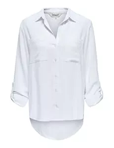 ONLY Hemdblusen ONLY Damen Bluse ONLYASMIN-Siesta LS LI BL Shirt - Relaxed Fit XS S M L XL