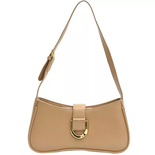 Makukke Taschen & Rucksäcke Makukke Handtasche Damen klein, PU Leder Umhängetasche Shoulder Bag Reißverschluss Y2K Bag Damen Schultertasche Vintage für Frauen Dating Party Einkaufe