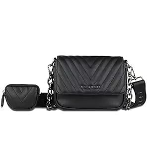 bugatti Taschen & Rucksäcke bugatti Sira Schultertasche für Damen - edle Umhängetasche mit Kette