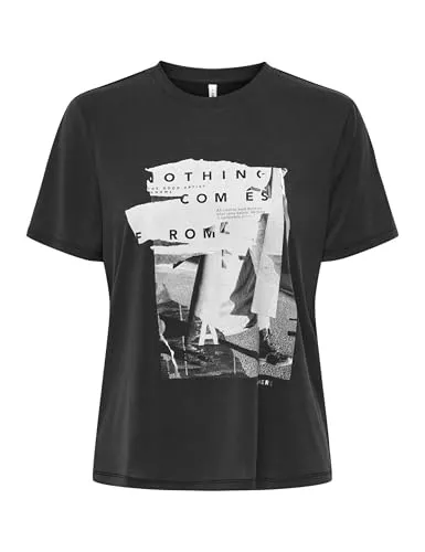 ONLY T-Shirts ONLY Damen Onlfree Life Reg S/S Leaf Top Box JRS