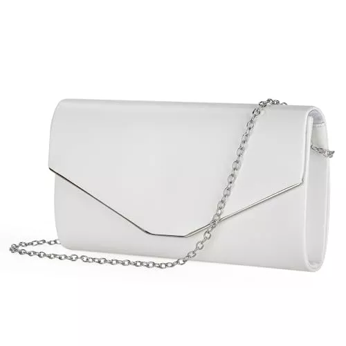 BAIGIO Taschen & Rucksäcke BAIGIO Damen Clutch Elegant Abendtasche Brauttasche Clutch mit Abnehmbarer Kette Formal Handtasche für Hochzeit Party Prom