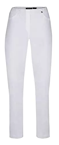 Robell Hosen Robell Style Marie - Stoffhose Damen high Waist - Damenhose Power Stretch - Bengaline Stoff Hose mit Schlitz am Saum - Bitte eine Größe Kleiner bestellen