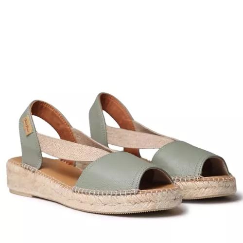 Toni Pons Flache Schuhe Toni Pons ETNA - Espadrille für Damen in Uni-Tönen Leder.