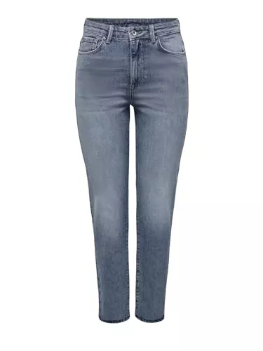 ONLY Jeans ONLY Female Straight-Fit Jeans ONLEMILY Hohe Taille Gerade geschnitten Jeans