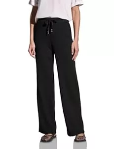 Street One Hosen Street One Damen Wide Leg Hose mit Struktur