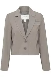 b.young Blazer b.young BYDANTA SH Blazer 4 Damen Blazer Jackenblazer glattes Futter Reverskragen 64% Polyester, 32% Viskose, 4% Elasthan Loose fit