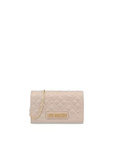 Love Moschino Taschen & Rucksäcke Moschino Borsa donna Love a spalla/tracolla ecopelle trapuntata avorio BS25MO02 JC4079