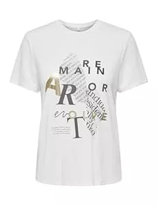 ONLY T-Shirts ONLY Damen Onlfree Life Reg S/S Leaf Top Box JRS