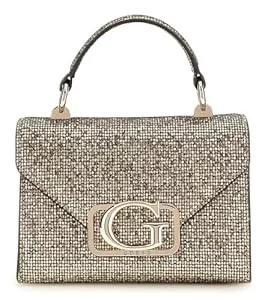 GUESS Taschen & Rucksäcke GUESS Zalina Mini Top Handle Flap Gold