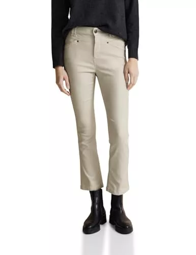 Street One Hosen Street One Damen Bootcut Hose mit Coating