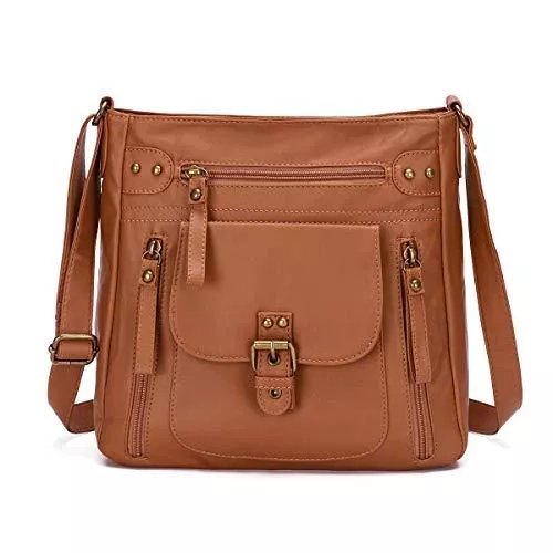 KL928 Taschen & Rucksäcke KL928 Crossbody Taschen für Damen Schultertaschen und Handtaschen, PU Washed Leder