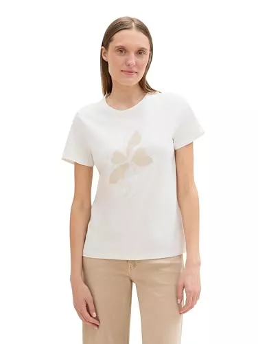 TOM TAILOR T-Shirts TOM TAILOR Damen Basic T-Shirt mit Fotoprint