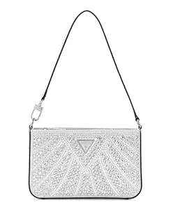GUESS Taschen & Rucksäcke GUESS Beauvoir Mini Top Zip Shoulder Bag Silver