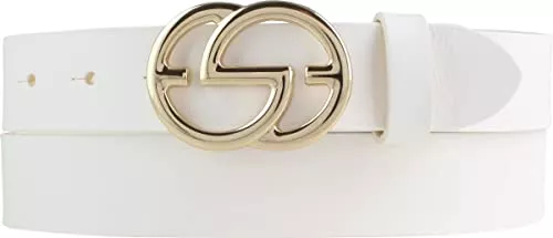 BELTINGER Gürtel BELTINGER Damen-Gürtel EMIL aus Vollrindleder 3 cm | Schmaler Ledergürtel für Damen 30mm | Gold glänzend