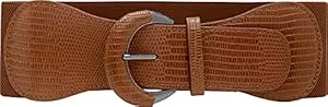 BlackButterfly Gürtel BlackButterfly Weit PU Elastisch Dehnbar Schnalle Taille Gürtel