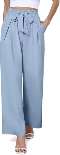 BEIGAI Hosen BEIGAI Damen Hosen Elegant Lose Lounge Weite Hose Outdoor Jogpants Trainingshose Culottes Yogahose mit Taschen