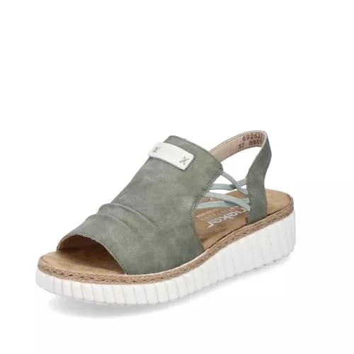 Rieker Sandalen & Slides Rieker Damen Pantoletten 69262, Frauen Slipper