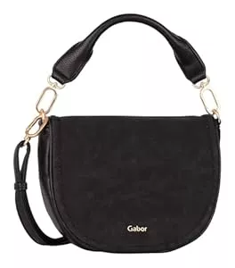Gabor Taschen & Rucksäcke Gabor bags Lemonie Damen Überschlagtasche Umhängetasche Klein Schwarz