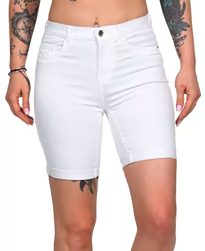 ONLY Shorts ONLY Female Jeans-Shorts ONLRAIN Mittlere Taille Eng anliegend Jeans-Shorts