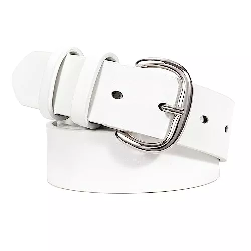 WHIPPY Gürtel WHIPPY Gürtel Damen Leder Schwarz Schnalle Ledergürtel Gold Schnalle für Jeans Hosen Kleid