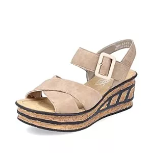 Rieker Sandalen & Slides Rieker Damen Plateausandalen 68163, Frauen Sandalen