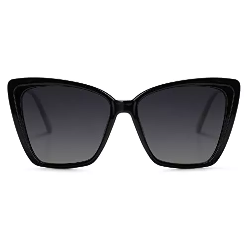 SOJOS Sonnenbrillen & Zubehör SOJOS Sonnenbrille Damen Cateye Retro,Vintage Mode Katzenauge Polarisierte Quadratisch Sonnenbrillen Größ UV-Schutz SJ2206