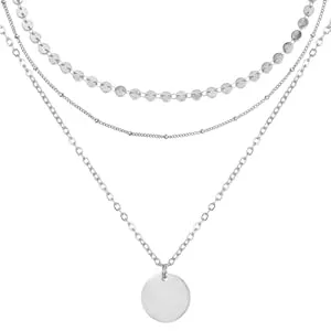 BONNYBIRD Schmuck BONNYBIRD® Layering Ketten Set aus Premium Edelstahl - Boho Kette Damen in Silber, Gold & Roségold, 100% Wasserfest & Hautverträglich BonnyTrio