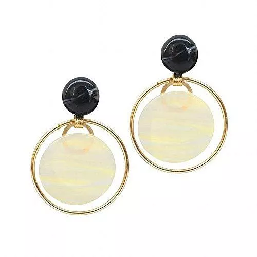 O&amp;YQ Schmuck O&amp;YQ Modeschmuck Harz Ohrringe Weibliche Runde Lange Ohrringe Übertrieben Temperament Persönlichkeit Ohrringe