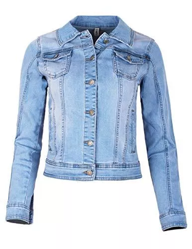 Fraternel Jacken Fraternel Damen Jacke Jeansjacke Denim Jacket talliert Stretch