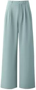 Neineiwu Hosen Neineiwu Damen Hosen Sommer Casual High Waist Hose Damen Weite Hose Elegant Bequem Hose mit Taschen