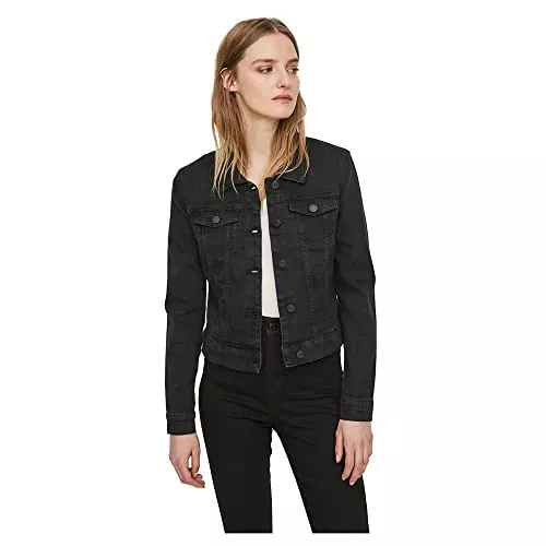 Noisy may Jacken Noisy may Damen Nmdebra L/S Black Wash Denim Jacket Noos Jeansjacke