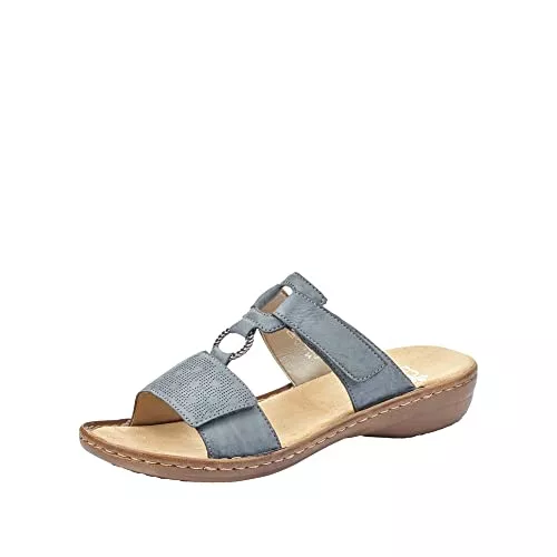 Rieker Sandalen & Slides Rieker Damen Pantoletten 60885, Frauen Slipper
