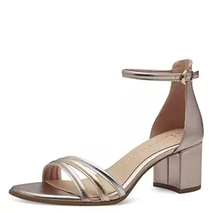 MARCO TOZZI Sandalen & Slides MARCO TOZZI Damen Pumps mit Riemen mit Blockabsatz Vegan