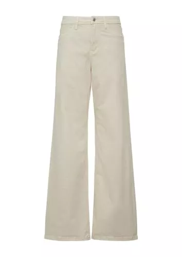 s.Oliver Hosen s.Oliver Jeans Suri/Regular Fit/High Rise/Wide Leg beige 40/30
