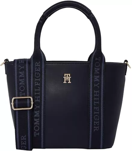 Tommy Hilfiger Taschen & Rucksäcke Tommy Hilfiger Damen Th Logotape Mini Tote Aw0aw17201 Tragetasche