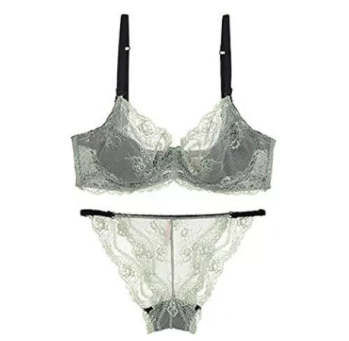 XQTX Unterwäsche & Dessous XQTX Dessous Sexy Set Stockings & Garters Ultradünner Sexy Sexy BH Spitze Unterwäsche Atmungsaktiver Bequemer Transparenter BH-Set-BH