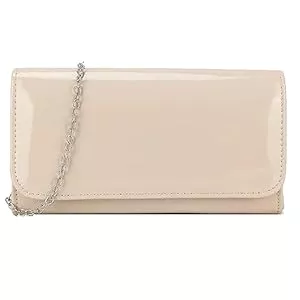 fi9 Taschen & Rucksäcke fi9® Clutch-Handtasche für Damen, einfarbig, für Hochzeit, Party, Abschlussball, Abend
